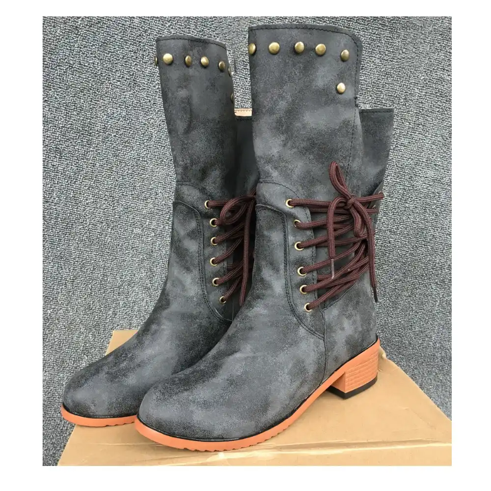womens mid calf casual boots