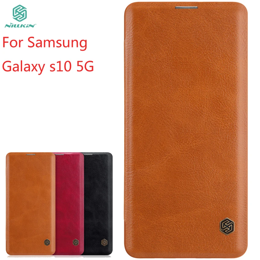 For Samsung Galaxy S10 5G Case Cover NILLKIN PU Leather Flip Case For Samsung Galaxy S10 5G Cover High Quality Flip Phone Case
For Samsung Galaxy S10 5G Case Cover NILLKIN PU Leather Flip Case For Samsung Galaxy S10 5G Cover High Quality Flip Phone Case