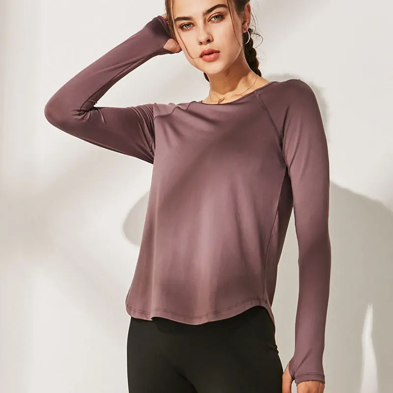 Women Sports Long Sleeve Slim Fit Yoga Shirt Running Breathable Gym Training Fitness Sports Wear Yoga Tops Workout Shirt 
Women Sports Long Sleeve Slim Fit Yoga Shirt Running Breathable Gym Training Fitness Sports Wear Yoga Tops Workout Shirt