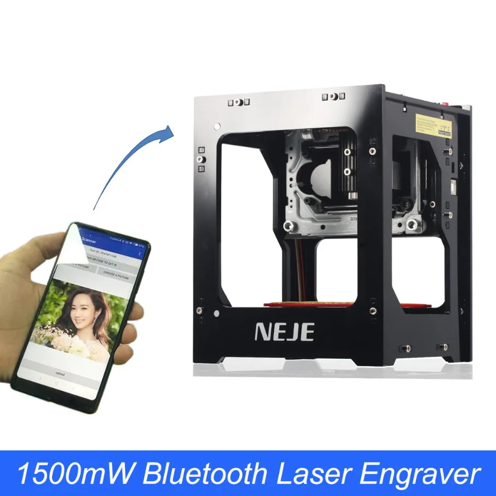 NEJE DK-BL 1500mW 405nm Laser Engraver w/ Bluetooth DIY USB CNC Cutting Wood Router Laser Engraving Machine
NEJE DK-BL 1500mW 405nm Laser Engraver w/ Bluetooth DIY USB CNC Cutting Wood Router Laser Engraving Machine