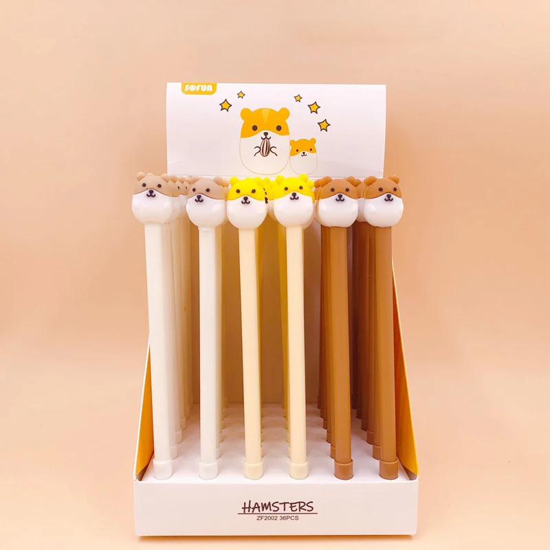 36Pcs/lot Cute Animal Hamster Gel Pen 0.5mm Black Rollerball Pen Writing Pen Student Stationery School Office Supply Gift
36Pcs/lot Cute Animal Hamster Gel Pen 0.5mm Black Rollerball Pen Writing Pen Student Stationery School Office Supply Gift