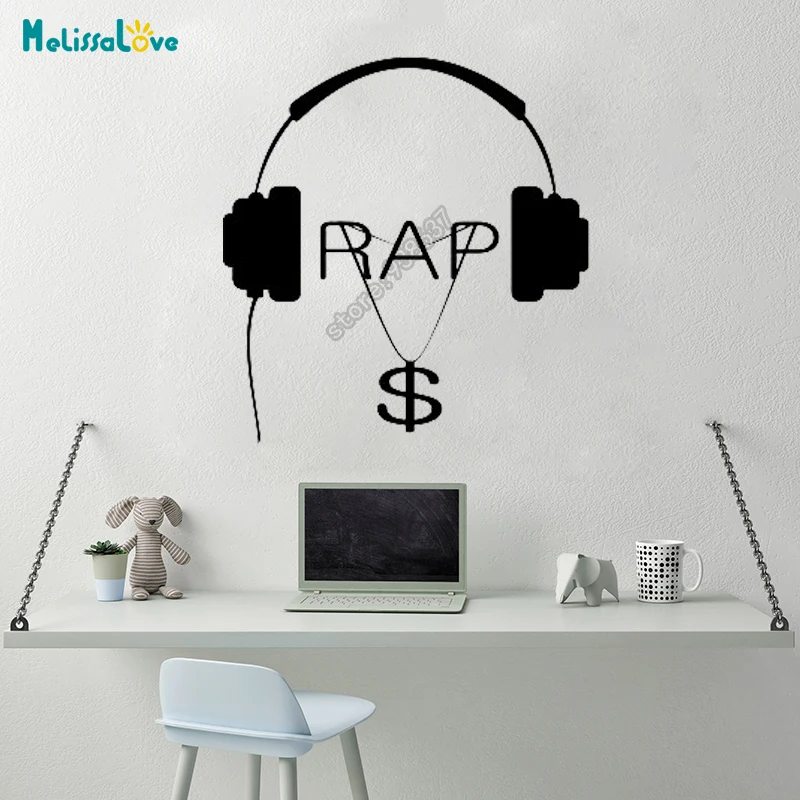 Music Hip Hop Rap Songs Money Guaranteed Quality Decal Bedroom Living Room Decor Removable Vinyl Wall Stickers B656 | Дом и сад