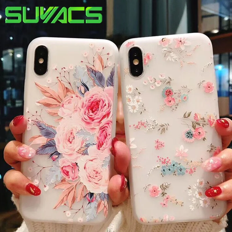 SUYACS Embossed Flower Frosted Phone Case For iPhone X 5 S SE 6 6S 7 8 Plus Matte Soft TPU Phone Back Cover Cases Shell Gifts
SUYACS Embossed Flower Frosted Phone Case For iPhone X 5 S SE 6 6S 7 8 Plus Matte Soft TPU Phone Back Cover Cases Shell Gifts