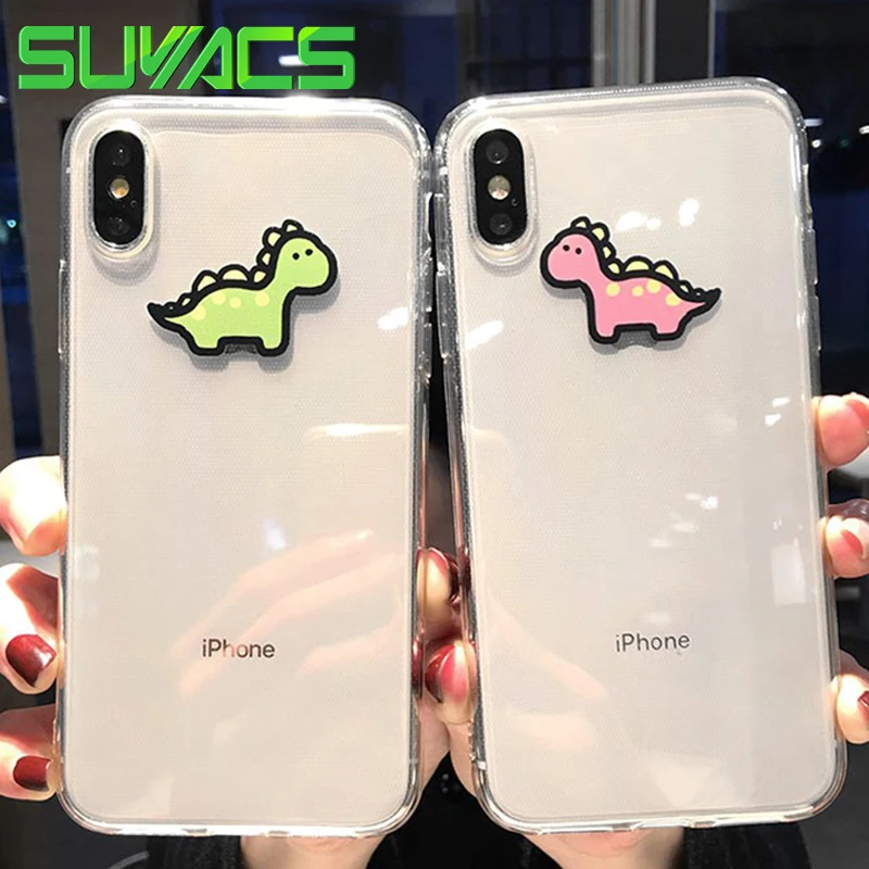 SUYACS Cute Dinosaur Animal Transparent TPU Soft Case For iPhone XS MAX XR X 6 6S 7 8 Plus Letters Protector Phone Cases Coque
SUYACS Cute Dinosaur Animal Transparent TPU Soft Case For iPhone XS MAX XR X 6 6S 7 8 Plus Letters Protector Phone Cases Coque