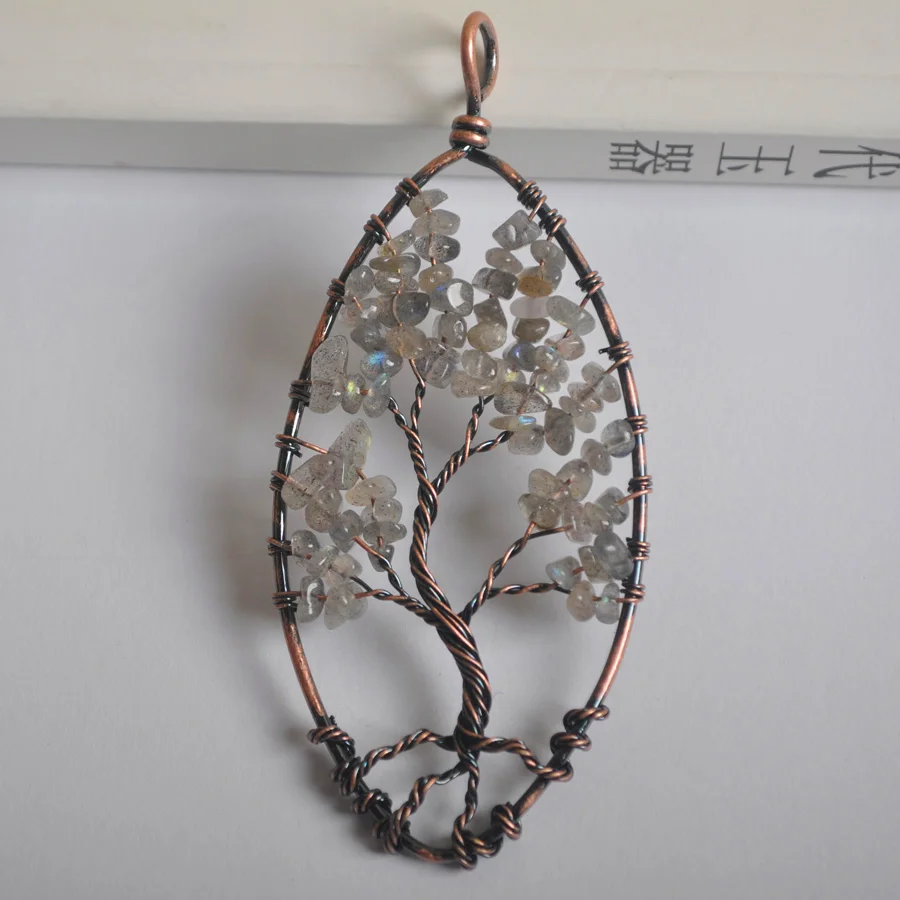 Handmade Tree of life Labradorite Bronze Copper Wire Wrap Pendant Jewelry For Woman Gift S1308
Handmade Tree of life Labradorite Bronze Copper Wire Wrap Pendant Jewelry For Woman Gift S1308