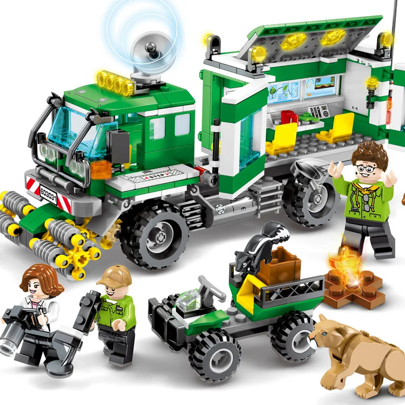 528Pcs Doomsday Rescue Series Jungle Mobile Research Vehicle Building Blocks figure toys Compatible Legoings City Children Gifts
528Pcs Doomsday Rescue Series Jungle Mobile Research Vehicle Building Blocks figure toys Compatible Legoings City Children Gifts