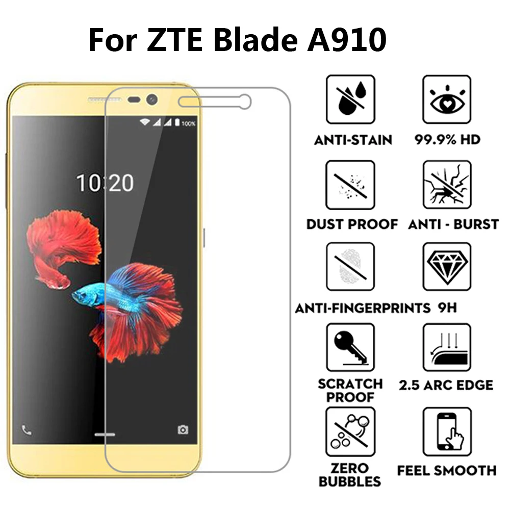 2Pcs Premium Tempered Glass Film For ZTE Blade A910 Guard Protective Ultra Thin 9H Explosion-proof For ZTE A 910 5.5 inch
2Pcs Premium Tempered Glass Film For ZTE Blade A910 Guard Protective Ultra Thin 9H Explosion-proof For ZTE A 910 5.5 inch