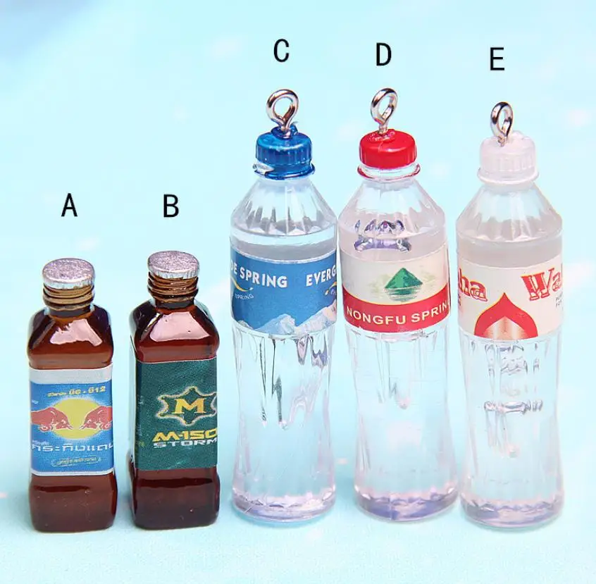 Kawaii resin Mineral water beverage bottle Charms Pendants for DIY decoration necklace earring key chain Jewelry Making
Kawaii resin Mineral water beverage bottle Charms Pendants for DIY decoration necklace earring key chain Jewelry Making