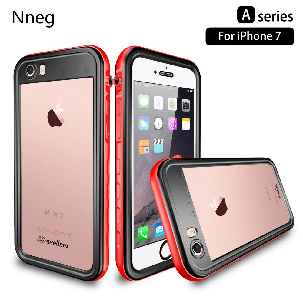 Neng Waterproof Case For IPhone 7 8 Plus Original RedPepper Dot Series IP68 Diving Underwater PC TPU Cover | Мобильные телефоны и