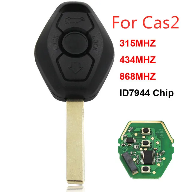 RIOOAK 3 Button Remote Smart Car Key 315MHZ 434MHZ 868MHZ KYDZ for BMW CAS2 1 3 5 6 Series X5 ID7944 Chip HU92 Uncut Blade
RIOOAK 3 Button Remote Smart Car Key 315MHZ 434MHZ 868MHZ KYDZ for BMW CAS2 1 3 5 6 Series X5 ID7944 Chip HU92 Uncut Blade