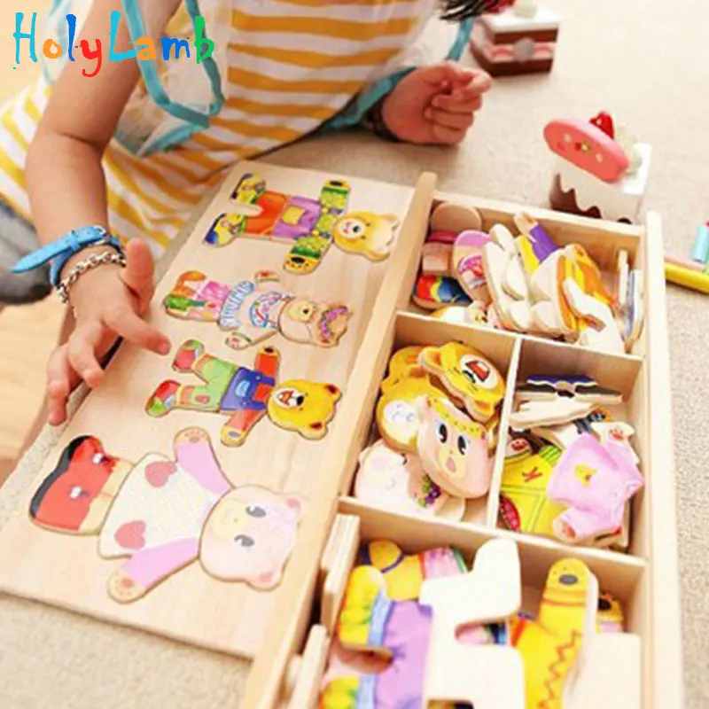 Four Bears Changing Clothes Game Clothing MatchWooden Puzzle Educational Toys Developmental Baby Toy Child Early Training Game
Four Bears Changing Clothes Game Clothing MatchWooden Puzzle Educational Toys Developmental Baby Toy Child Early Training Game