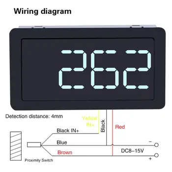 Digital Motor Tachometer 12V 4-Digit LED Display Tachometer Motor RPM Meter and Hall Switch Sensor NPN
Digital Motor Tachometer 12V 4-Digit LED Display Tachometer Motor RPM Meter and Hall Switch Sensor NPN