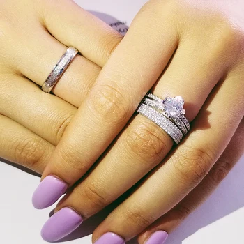 Real 925 Sterling Silver Couple Wedding Ring Set for Bridal Women and men Finger Gift Africa Fashion Jewelry LR4742S
Real 925 Sterling Silver Couple Wedding Ring Set for Bridal Women and men Finger Gift Africa Fashion Jewelry LR4742S