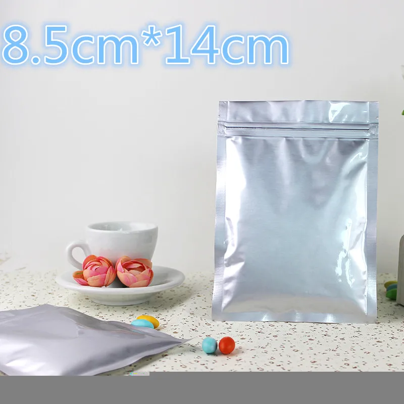 8.5*14cm Pure Mylar Foil Self Seal Zipper Lock Plastic Retail Storage Bag Ziplock Reclosable Aluminum Packaging Pouch 100Pcs/Lot
8.5*14cm Pure Mylar Foil Self Seal Zipper Lock Plastic Retail Storage Bag Ziplock Reclosable Aluminum Packaging Pouch 100Pcs/Lot