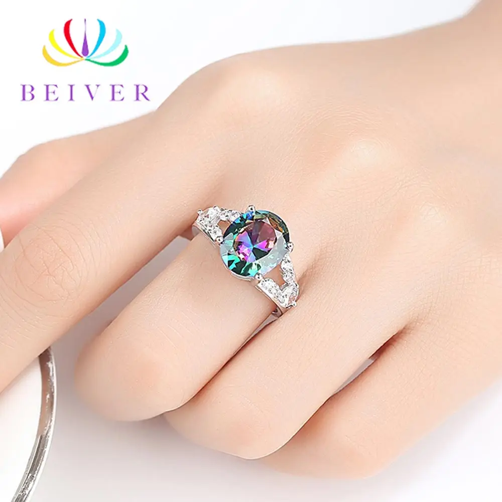 Beiver 2019 New Arrival White Gold Color Rainbow Oval Zircon Promise Wedding Bands Hollow Out Rings for Women Party Jewelry
Beiver 2019 New Arrival White Gold Color Rainbow Oval Zircon Promise Wedding Bands Hollow Out Rings for Women Party Jewelry