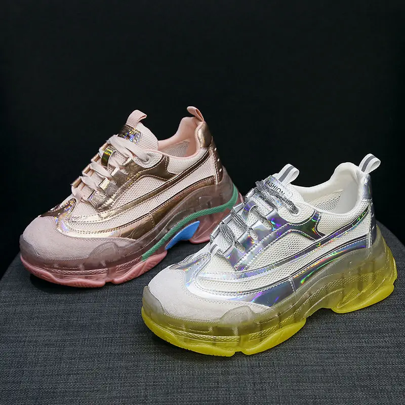 YOUBROER Jelly Bottom Goes Well with Student Lace Sponge Cake Sneakers and Chunky Laser Shoes
YOUBROER Jelly Bottom Goes Well with Student Lace Sponge Cake Sneakers and Chunky Laser Shoes