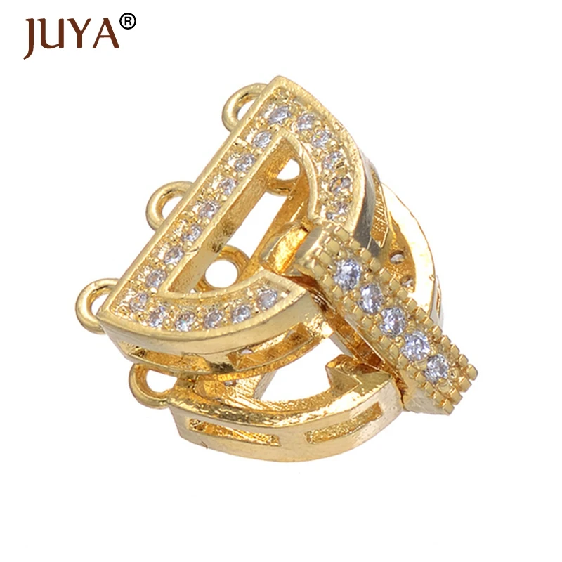 Image of Jewelry Findings Accessories Fit For Hand Made DIY 3 Rows Multi-Strand Pearls Necklace Bracelet Making Jewelry Clasps Connectors