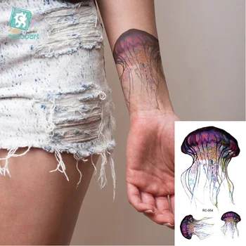 Rocooart RC-064 Fashion Temporary Tattoo Stickers Body Art Jellyfish Colorful Flash Taty Tattoo Water Transfer tatuaje Taty
Rocooart RC-064 Fashion Temporary Tattoo Stickers Body Art Jellyfish Colorful Flash Taty Tattoo Water Transfer tatuaje Taty