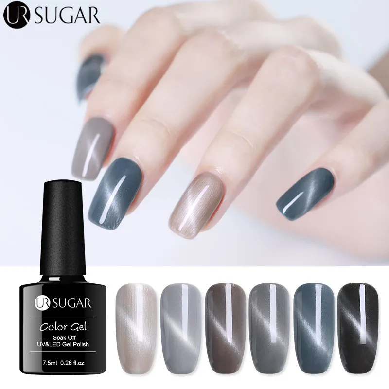 UR SUGAR Grey Series Cat Eye Nail Gel Polish Glitter Magnetic Gel Varnish 7.5ml Soak Off UV Gel Polish Nail Art Lacquer UV LED
UR SUGAR Grey Series Cat Eye Nail Gel Polish Glitter Magnetic Gel Varnish 7.5ml Soak Off UV Gel Polish Nail Art Lacquer UV LED