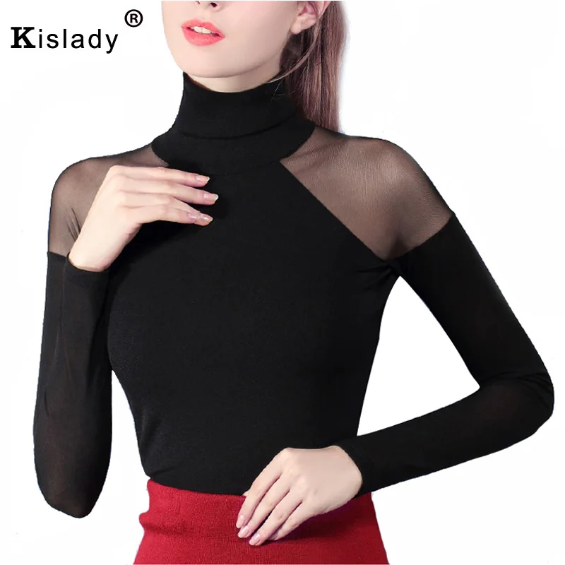 Kislady 2018 New Spring Women's Top Gauze Long Sleeve Turtleneck T Shirt All Match Tee Black Gray White Wine Red Bottoming Shirt
Kislady 2018 New Spring Women's Top Gauze Long Sleeve Turtleneck T Shirt All Match Tee Black Gray White Wine Red Bottoming Shirt