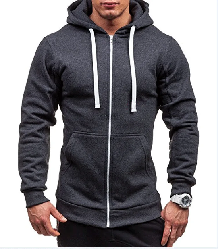 2019 mens Casual Solid color zip Drawstring hoodie male slim Simple Hooded Sweatshirts Spring autumn Elastic cuffs Cardigan Top
2019 mens Casual Solid color zip Drawstring hoodie male slim Simple Hooded Sweatshirts Spring autumn Elastic cuffs Cardigan Top