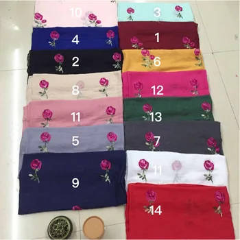 10 pcs/lot Embroidered Scarf Womens Cotton Scarves Rose Flower Embroidery Scarf Muslin Viscose Hijab Foulard Femme
10 pcs/lot Embroidered Scarf Womens Cotton Scarves Rose Flower Embroidery Scarf Muslin Viscose Hijab Foulard Femme