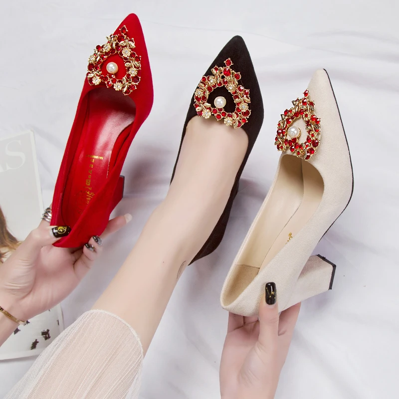 Shallow Mouth Pearl Luxury Fashion High-heels Cute Clear Ankle Sexy Wedding Spring Summer Autumn Femme Women Pumps Ladies Shoes
Shallow Mouth Pearl Luxury Fashion High-heels Cute Clear Ankle Sexy Wedding Spring Summer Autumn Femme Women Pumps Ladies Shoes