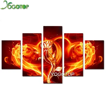 YOGOTOP DIY Diamond Painting Cross Stitch Kits Full Diamond Embroidery 5D Diamond Mosaic Home Decor Heart fire 5pcs ML239
YOGOTOP DIY Diamond Painting Cross Stitch Kits Full Diamond Embroidery 5D Diamond Mosaic Home Decor Heart fire 5pcs ML239