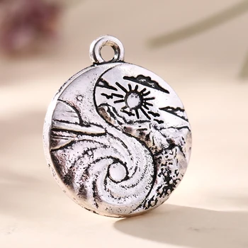 EUEAVAN 20pcs Natural Landscape Series Charm Metal Round Shape Carved Galaxy Pendant Jewelry Making Fit Necklace Earrings DIY
EUEAVAN 20pcs Natural Landscape Series Charm Metal Round Shape Carved Galaxy Pendant Jewelry Making Fit Necklace Earrings DIY