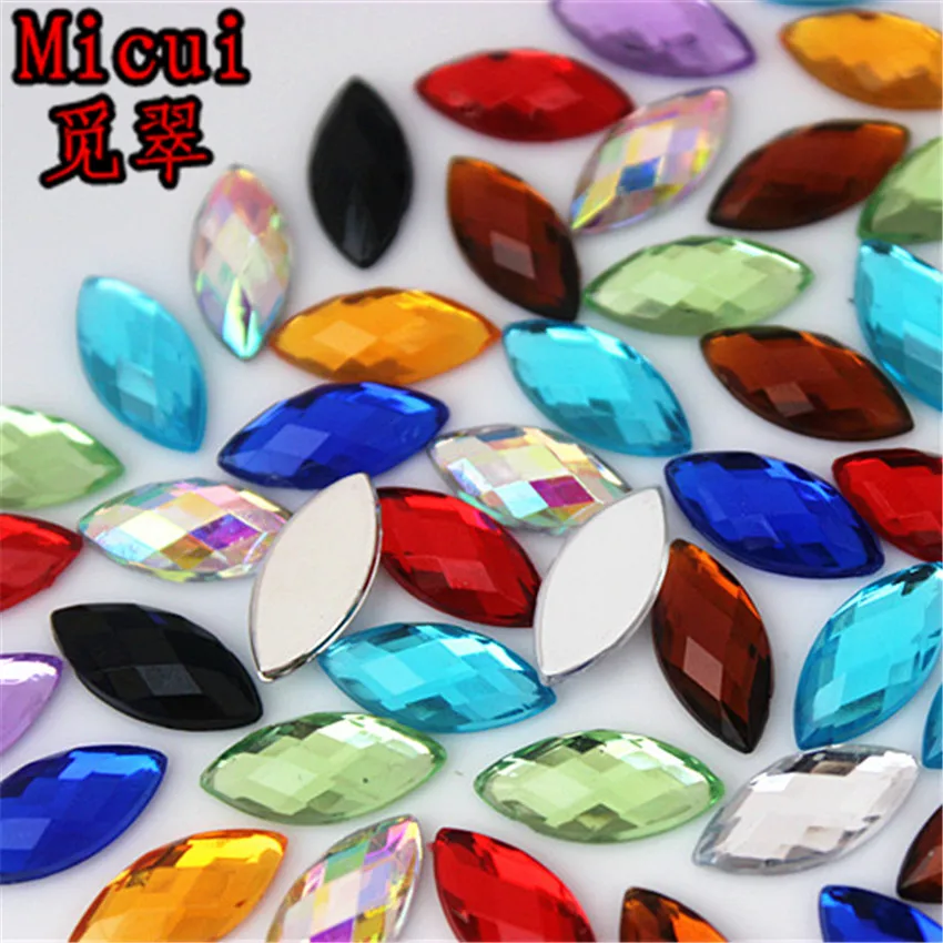 Micui 100pcs 7*15mm Horse Eye Acrylic Rhinestones Crystal Stone Flatback Non Hotfix No Hole Craft Wedding Decoration DIY MC720
Micui 100pcs 7*15mm Horse Eye Acrylic Rhinestones Crystal Stone Flatback Non Hotfix No Hole Craft Wedding Decoration DIY MC720