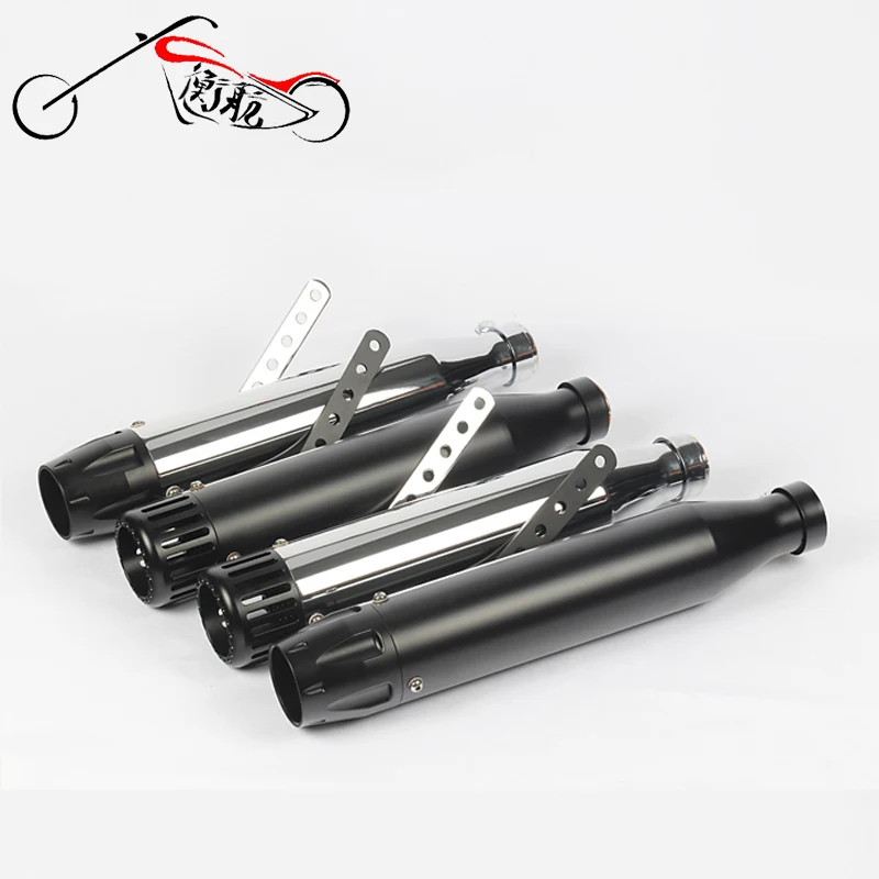 Two Sides Motorcycle Retro Exhaust Muffler Pipe muffler Motorbike Slip-On Vintage Silencer For Harley Custom Bobber Cafe Racer
Two Sides Motorcycle Retro Exhaust Muffler Pipe muffler Motorbike Slip-On Vintage Silencer For Harley Custom Bobber Cafe Racer