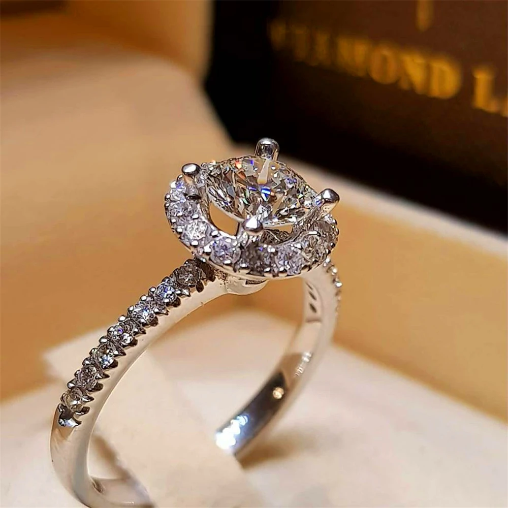 Boho Women Crystal White Round Ring Set Brand Luxury Promise Silver Engagement Ring Vintage Bridal Wedding Rings for lady
Boho Women Crystal White Round Ring Set Brand Luxury Promise Silver Engagement Ring Vintage Bridal Wedding Rings for lady