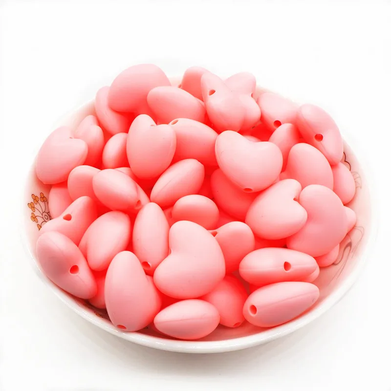 Chengkai 20pcs Silicone Heart Teether Beads Food Grade DIY Silicone Baby Pacifier Teething Charm Jewelry Toy Making Beads
Chengkai 20pcs Silicone Heart Teether Beads Food Grade DIY Silicone Baby Pacifier Teething Charm Jewelry Toy Making Beads