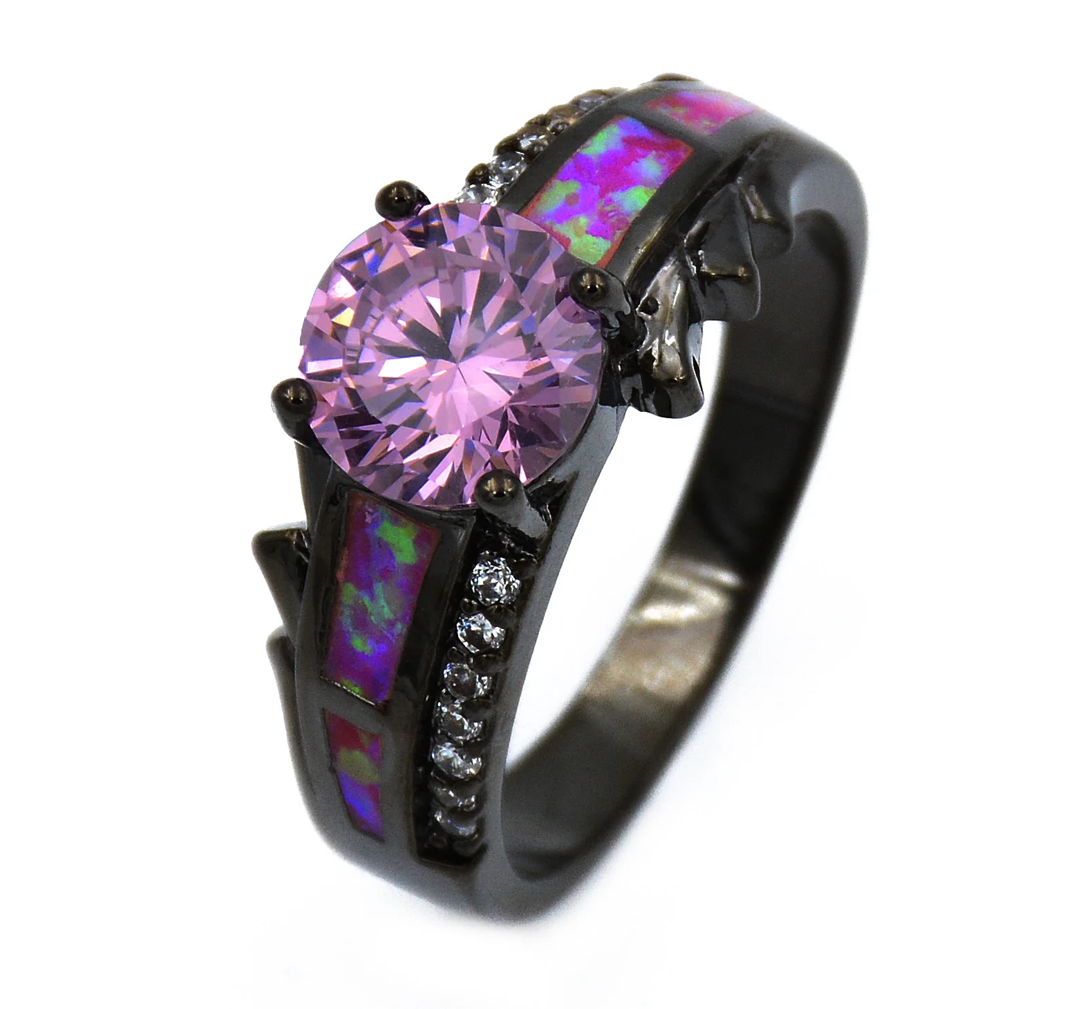 JLR-1318 10kt Black Gold Filled AAA Pink Crystal & Fire Opal Rings Fine Jewelry For Women Wholesale Wedding Rings R202Pink
JLR-1318 10kt Black Gold Filled AAA Pink Crystal & Fire Opal Rings Fine Jewelry For Women Wholesale Wedding Rings R202Pink