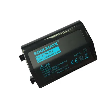 SOULMATE EN-EL4A lithium batteries pack EN-EL4a Digital Camera Battery EN EL4a For Nikon D3S D2H D2Hs D3 D2Xs D2X D300 F6 D2Z
SOULMATE EN-EL4A lithium batteries pack EN-EL4a Digital Camera Battery EN EL4a For Nikon D3S D2H D2Hs D3 D2Xs D2X D300 F6 D2Z