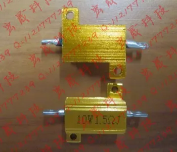 RX24-10W 1.5R Power Metal Shell Case Gold Aluminium Case Wirewound Resistor 10W 1.5ohm 5% Automobile LED lamp resistors 1.5R 10W
RX24-10W 1.5R Power Metal Shell Case Gold Aluminium Case Wirewound Resistor 10W 1.5ohm 5% Automobile LED lamp resistors 1.5R 10W