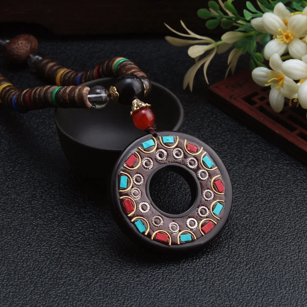 WEIYU Handmade Vintage Ethnic Round Nepal Buddhist Mala Necklace Wood Beads Statement Pendants Necklace Women men Jewelry
WEIYU Handmade Vintage Ethnic Round Nepal Buddhist Mala Necklace Wood Beads Statement Pendants Necklace Women men Jewelry
