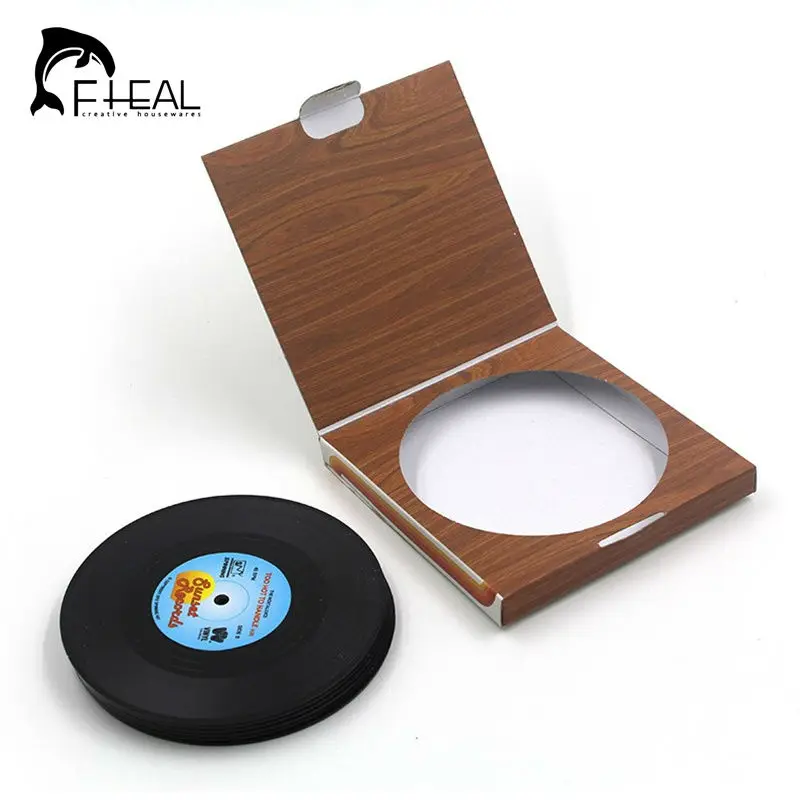FHEAL 6 Pcs Home Table Cup Mat Creative Decor Coffee Drink Placemat Tableware Spinning Retro Vinyl CD Record Drinks Coasters
FHEAL 6 Pcs Home Table Cup Mat Creative Decor Coffee Drink Placemat Tableware Spinning Retro Vinyl CD Record Drinks Coasters