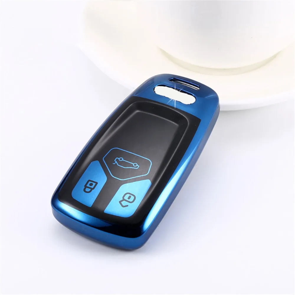 4 Color Soft TPU Car Key Case Cover For Audi A4 A4L Q5 Q7 TT TTS 8S 2016 2017 Allroad A5 S5 B9 Keyless Fob Shell Keychain Holder
4 Color Soft TPU Car Key Case Cover For Audi A4 A4L Q5 Q7 TT TTS 8S 2016 2017 Allroad A5 S5 B9 Keyless Fob Shell Keychain Holder