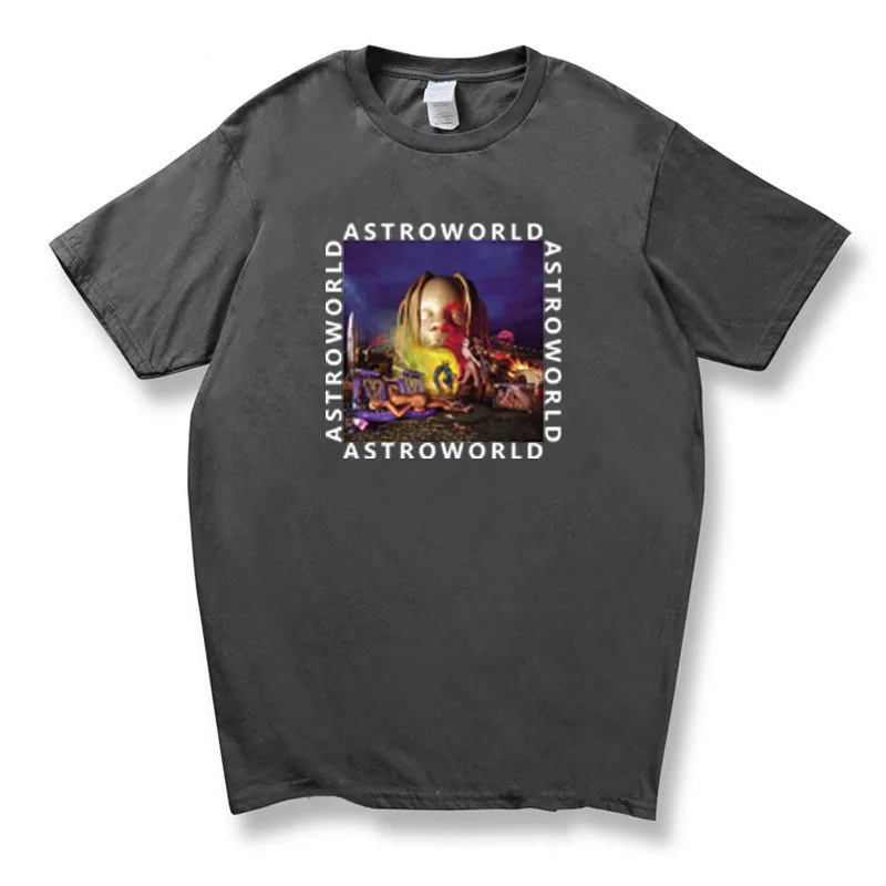 Hip Hop Travis Scotts ASTROWORLD T-Shirt Men's and Women's Jersey 2019 Funny T-Shirt Tops Short Sleeve T-Shirt Print Shirt
Hip Hop Travis Scotts ASTROWORLD T-Shirt Men's and Women's Jersey 2019 Funny T-Shirt Tops Short Sleeve T-Shirt Print Shirt