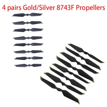 4 Pairs 8PC DJI Mavic 2 8743F Low Noise Quick-Release Propellers (Golden/Silver ) for Mavic 2 Pro drone Accessories Free Ship 
4 Pairs 8PC DJI Mavic 2 8743F Low Noise Quick-Release Propellers (Golden/Silver ) for Mavic 2 Pro drone Accessories Free Ship