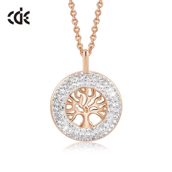 CDE Fashion Luxury Women Necklace Pendant crystals from Swarovski Tree of Life Jewelry Sweet Romance Christmas Gift
CDE Fashion Luxury Women Necklace Pendant crystals from Swarovski Tree of Life Jewelry Sweet Romance Christmas Gift