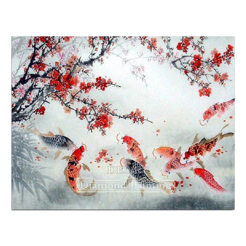 Desire Red Flower Goldfish 5D Diamond Painting Cross Stitch Diamond Embroidery Needlework Full Square Drill Home Decor PT3379
Desire Red Flower Goldfish 5D Diamond Painting Cross Stitch Diamond Embroidery Needlework Full Square Drill Home Decor PT3379