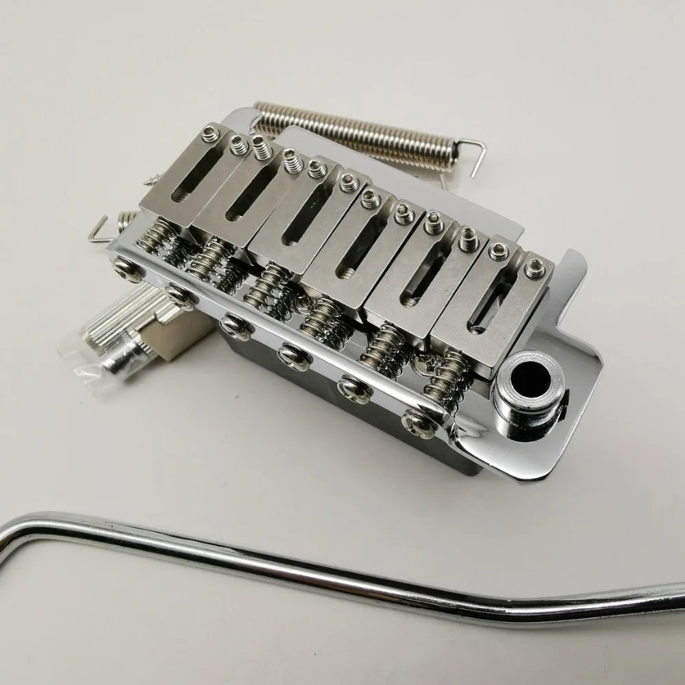 1 Set Chrome Silver vibrato Guitar Bridge Electric Guitar Bridge MADE IN KOREA High quality thickening
1 Set Chrome Silver vibrato Guitar Bridge Electric Guitar Bridge MADE IN KOREA High quality thickening