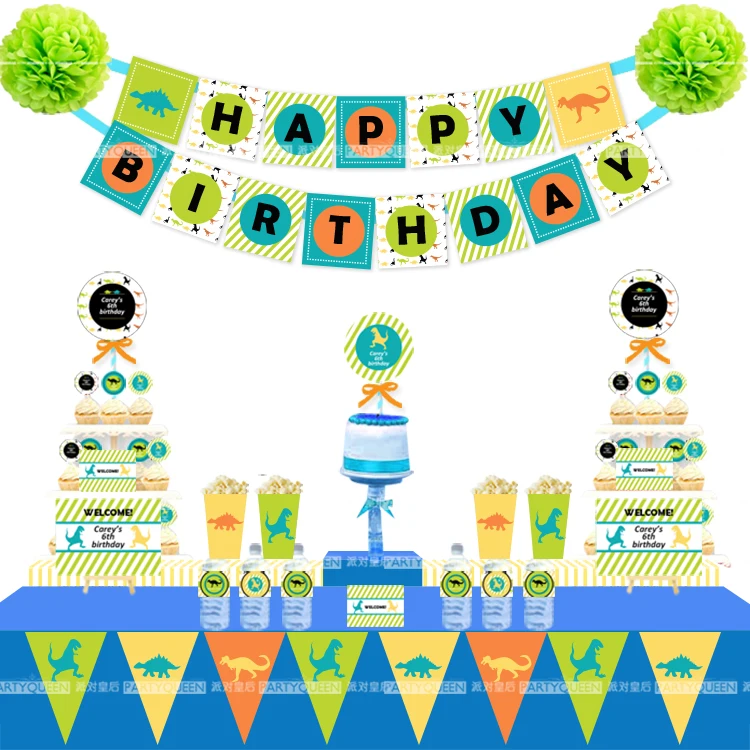 Children baby shower Cartoon Animal dinosaur Birthday Bunting HAPPY BIRTHDAY Banner decorative Garland Birthday Party supplies
Children baby shower Cartoon Animal dinosaur Birthday Bunting HAPPY BIRTHDAY Banner decorative Garland Birthday Party supplies