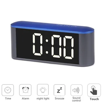 JULY'S SONG Digital LED Clock Mirror Alarm Clock Touch Snooze Watch Electronic Despertador Table Clock Thermometer Desktop Night
JULY'S SONG Digital LED Clock Mirror Alarm Clock Touch Snooze Watch Electronic Despertador Table Clock Thermometer Desktop Night
