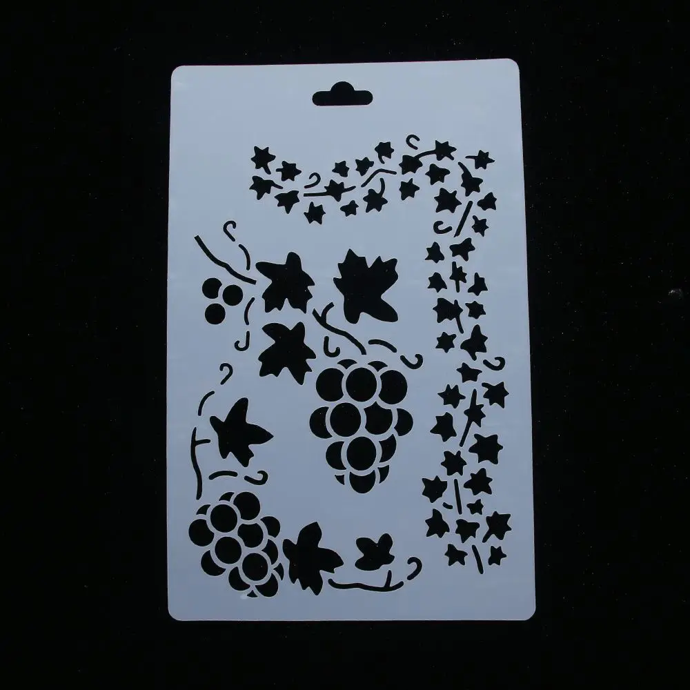 Grape Vine Leaf Reusable Stencil Scrapbooking Diary Album Notebook Decors Airbrush Painting Art Cake Spray Mold DIY Decor Crafts
Grape Vine Leaf Reusable Stencil Scrapbooking Diary Album Notebook Decors Airbrush Painting Art Cake Spray Mold DIY Decor Crafts