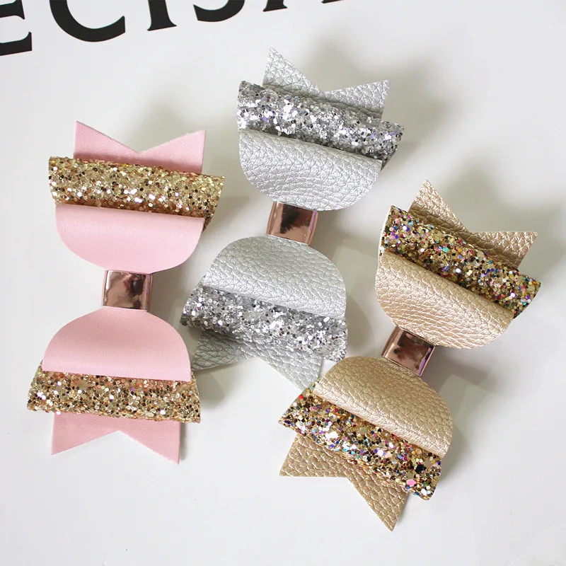 New 15PCS/lot Lovely Bow Hair Glitter Big Size 10.5cm Hairpin Cute PU Leather Hairpin Modish Girls Prince Hair Clip Bowknot Clip
New 15PCS/lot Lovely Bow Hair Glitter Big Size 10.5cm Hairpin Cute PU Leather Hairpin Modish Girls Prince Hair Clip Bowknot Clip