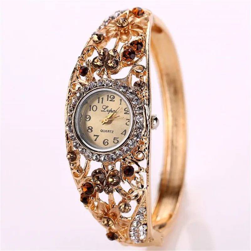 Fashion Women Watch Classic Alloy Crystal Bracelet Flower Wristwatches Women Dress Watches Casual Gift Quartz Watch 2018 relogio
Fashion Women Watch Classic Alloy Crystal Bracelet Flower Wristwatches Women Dress Watches Casual Gift Quartz Watch 2018 relogio