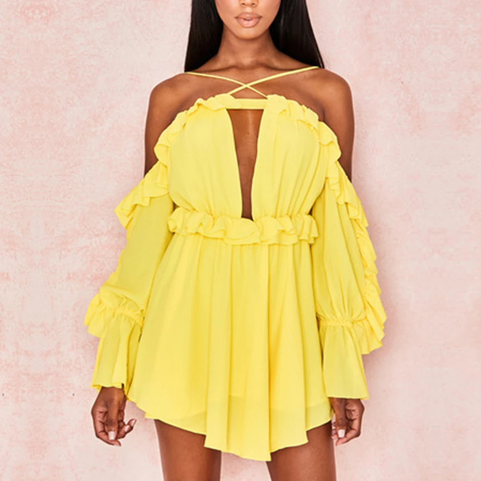 Seamyla New Bodycon Dress Sexy Long Sleeve Ruffes Summer Dress 2019 Women Clothing Elegant Mini Celebrity Party Dresses Vestidos
Seamyla New Bodycon Dress Sexy Long Sleeve Ruffes Summer Dress 2019 Women Clothing Elegant Mini Celebrity Party Dresses Vestidos